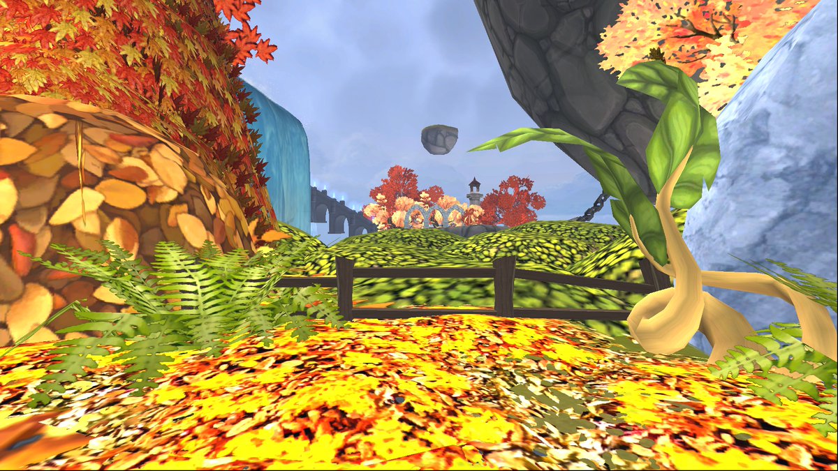 The Druid Circle, my finished project for Duckybub's contest! I had fun doing the landscaping and inadvertently made one of my new favorite interactive surprises (it involves magic shrooms 👀). It's been shared to tours, Battlemage Keep by Valkoor MistStone😁🍂🍄 #Wizard101