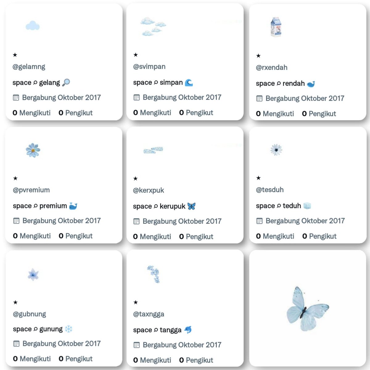 WTS ACC INACT KOSONGAN Y17

                    6OOO

• masuk ht &amp; mt non moots
  ( boleh tes )
• verif all, mastip 27 desember
• go green 
• email ga pending
• dapet wa kang verif

payment via all e-wallet / qris