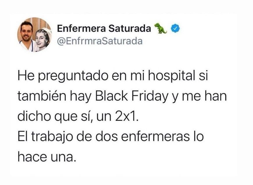 SindicatoAsaca's tweet photo. #SCS con #BlackFriday eterno el trabajo de 2 o 3 lo hacemos UNO SÓLO.
NO ES UNA BROMA, es la REALIDAD DE MUCHOS TRABAJADORES del SCS‼️🤬 EXIGIMOS @SanidadGobCan @PresiCan ESTUDIO CARGA DE TRABAJO y ADECUAR la plantilla a la REALIDAD LABORAL x CALIDAD ASISTENCIAL y SALUD LABORAL https://t.co/6P6goxBfpB