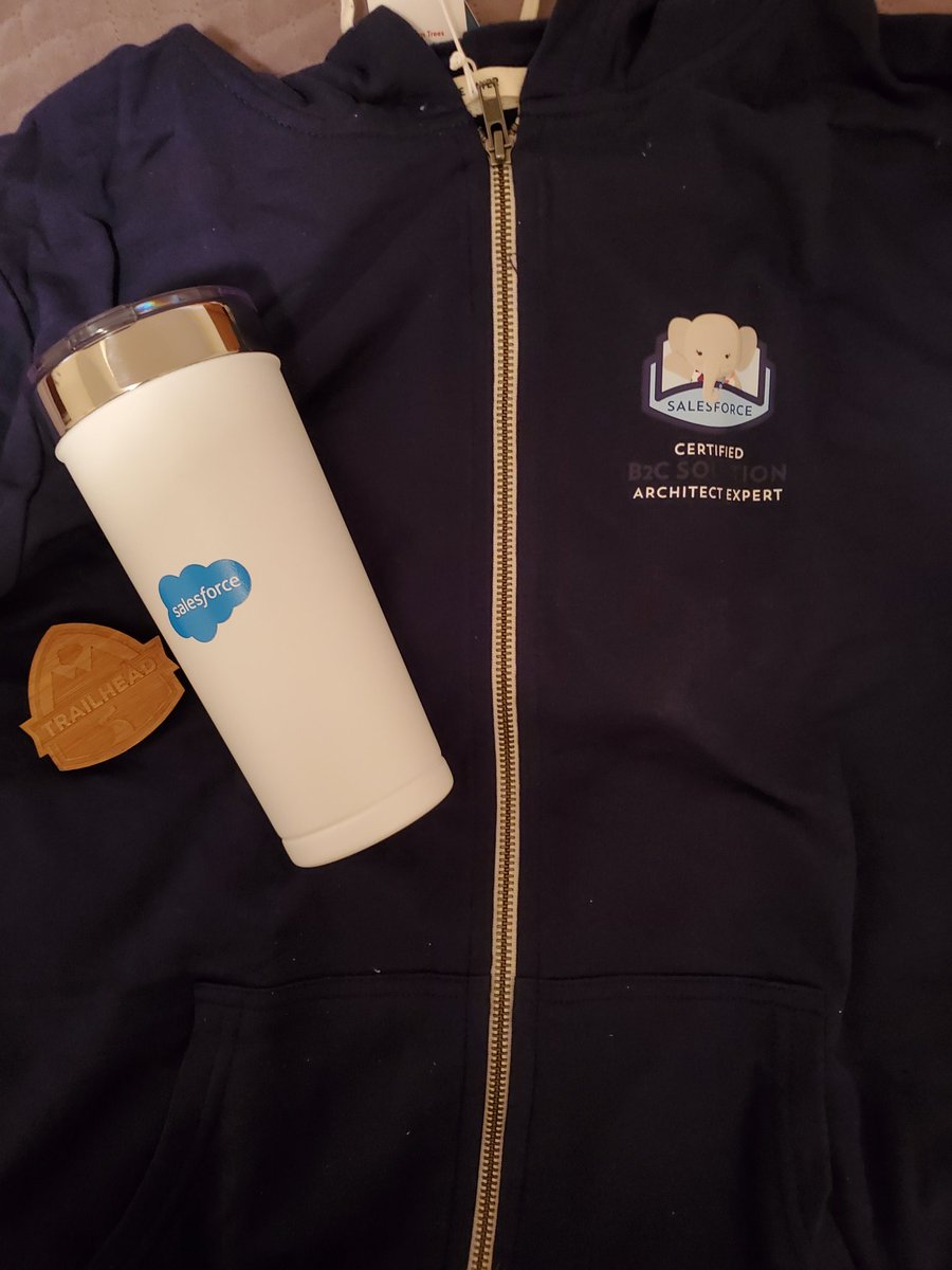 lissa__x's tweet photo. been meaning to post this for a bit...got some nice swag for being of the first 100 to pass each the b2b & b2c solution architect certs #architectsuccess #partnerforce #grateful #thankful #salesforcearchitect @partnerforce @SalesforceArchs https://t.co/zL4J4IdaeG