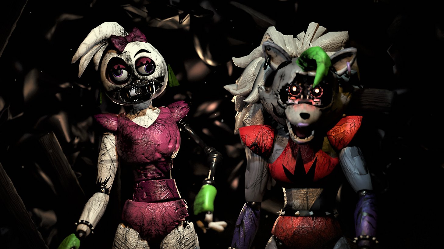 FNAF Security Breach ALL Animatronics DESTRUCTIONS FIVE NIGHTS AT