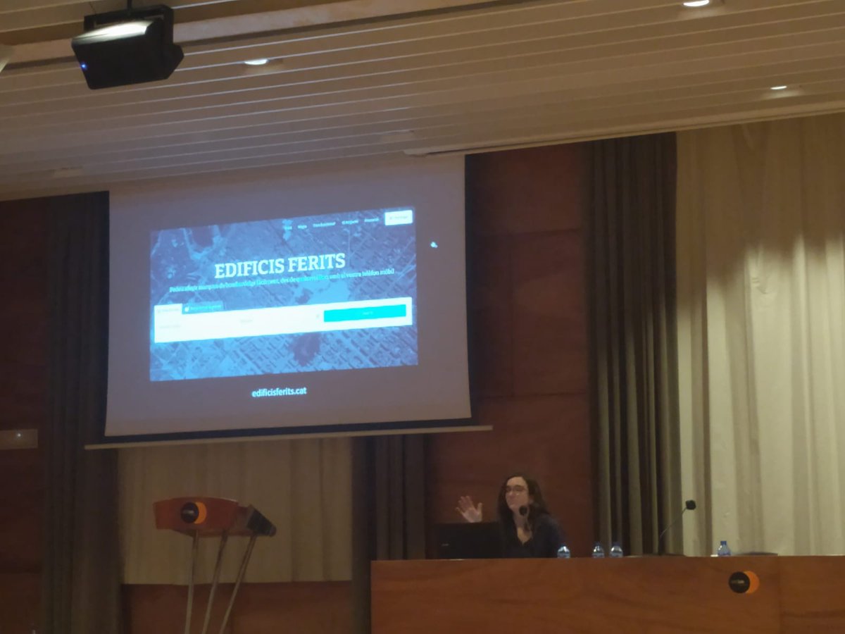 ASoterrada's tweet photo. Avui hem presentat el projecte #EdificisFerits de la mà de @Lailaia2, realitzat amb el suport de @catmemoria, a les Jornades d'Arqueologia, Memòria i Franquisme.
Gràcies a @Artpublic1 per convidar-nos! https://t.co/wX1bOXpPCz