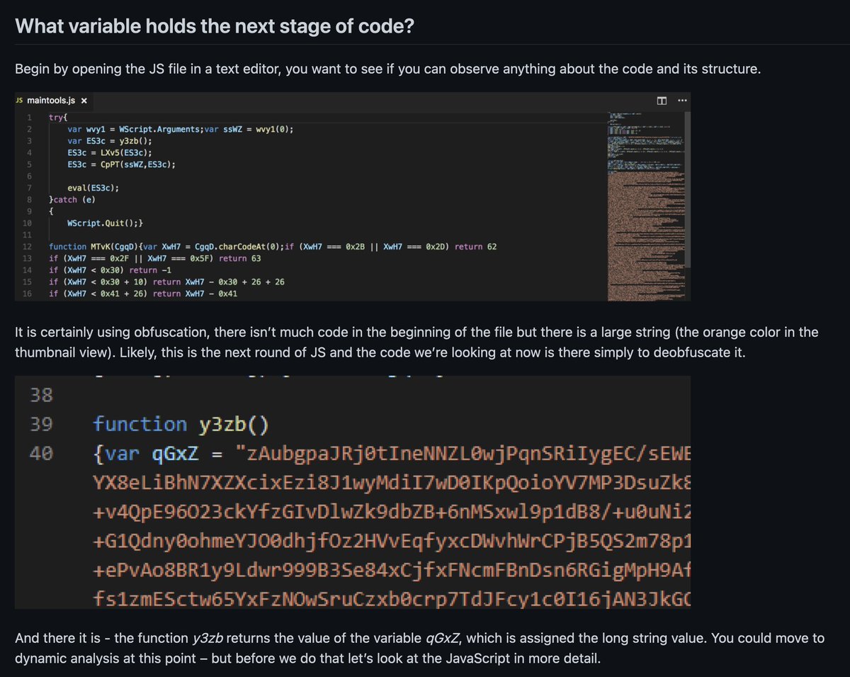 jstrosch's tweet image. Looking for some #malware analysis exercises for the weekend? Check out these exercises I posted - topics cover a JScript backdoor, XLM macros and an old #emotet maldoc downloader:

🎓 github.com/jstrosch/malwa…

Includes full solution walk-through for each exercise.