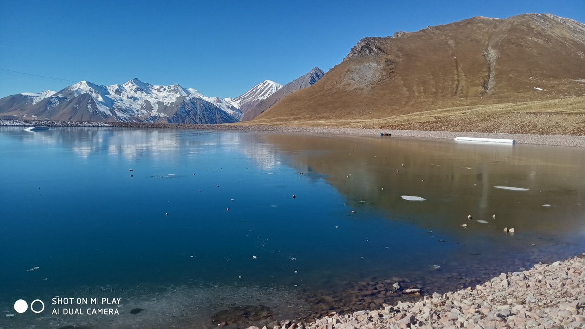 Frozen lake Gudauri