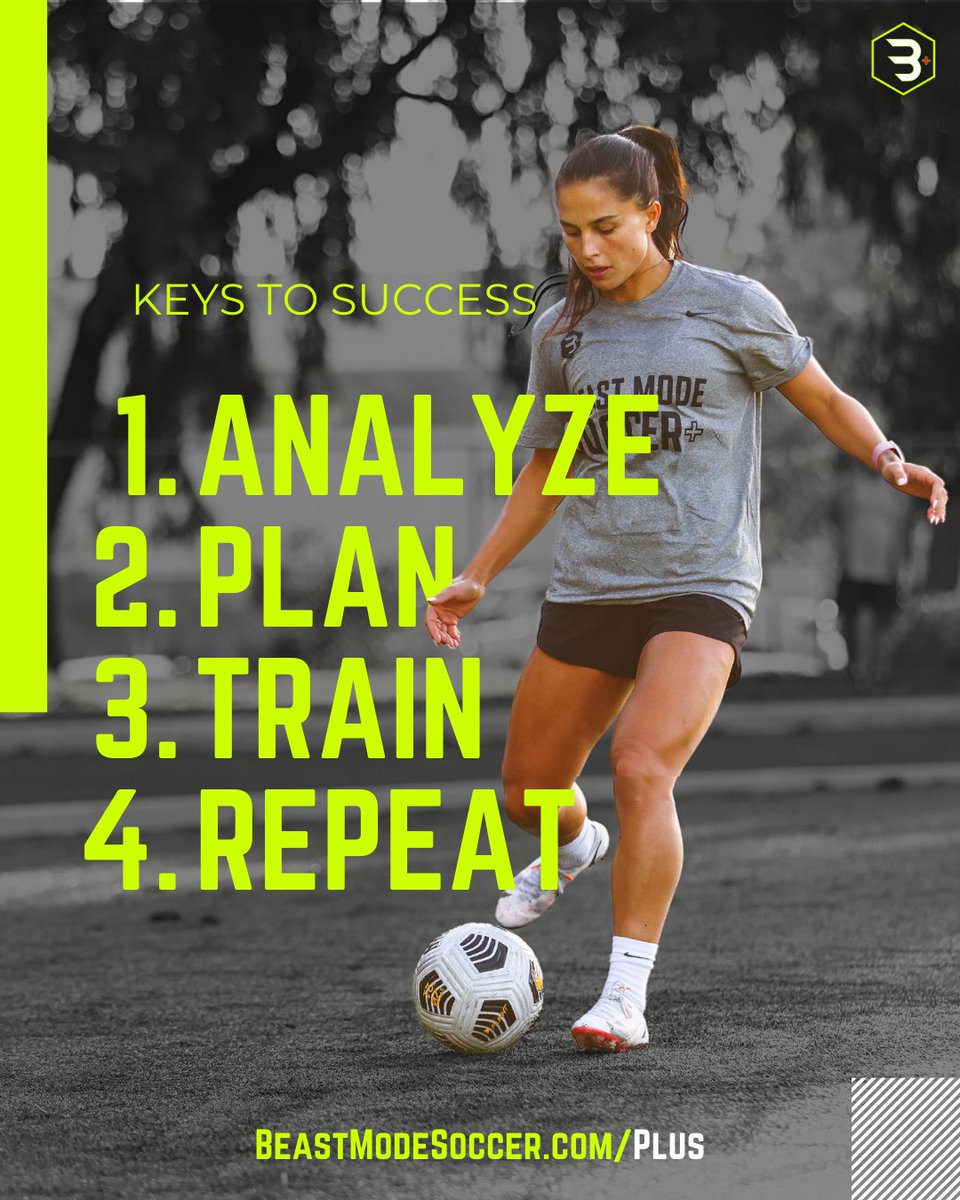 BeastModeSoccer's tweet photo. The process is simple.
The difficult part is staying disciplined to follow it.
YOU GOT THIS

 #beastmodesoccer #individualsoccertraining #soccertrainingapp #privatesoccertraining #soccerdrills #UpgradeYourTraining https://t.co/56ZVl8RmYK