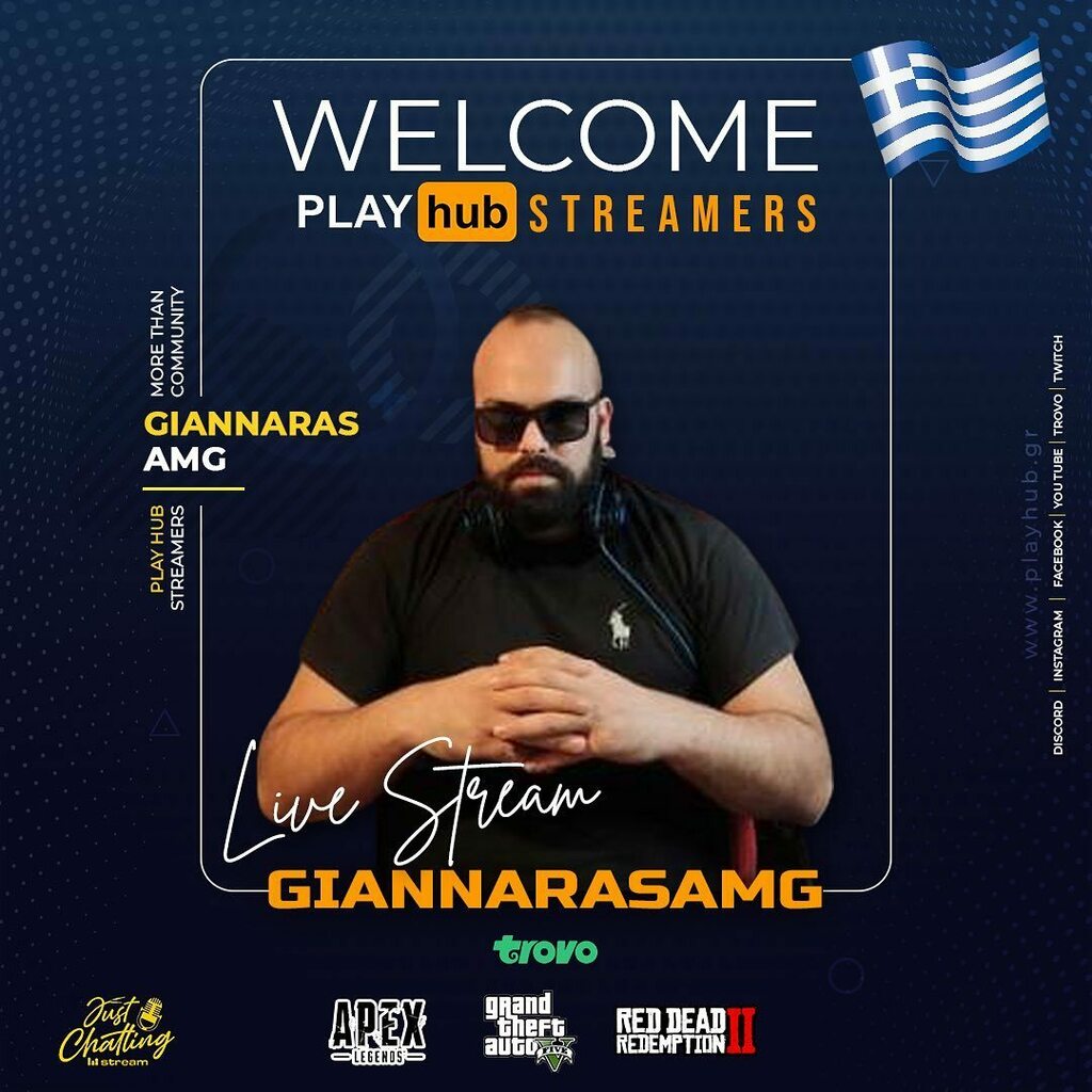 Καλωσορίζουμε το νέο μας μέλος @giannistsokar στην οικογένεια μας!!!

Μπορείτε να βρείτε το κανάλι του στο Trovo: ift.tt/2ZuLGbG

@wizznetstation 
#greece #greekstreamers #streaming #twitch #live #trending #trends #influencer #giveaway #funny #playhub #highlights