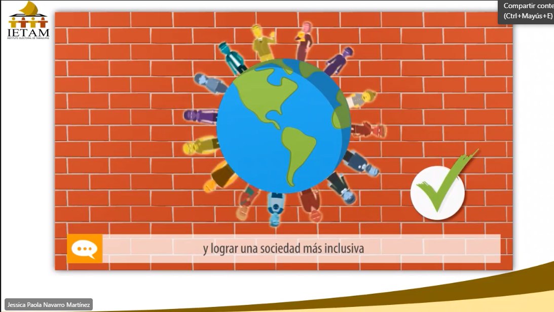 TodosSomosIETAM's tweet photo. En el marco de los #16DíasdeActivismo, la Consejera Mayra Lugo Rodríguez, Presidenta de la Comisión de Igualdad de Género, sostuvo una #plática con alumnos de la Universidad #ICEST #CampusVictoria, con el tema: "Participación Política sin Discriminación y Violencia de Género". https://t.co/ztLvq5E7Kr
