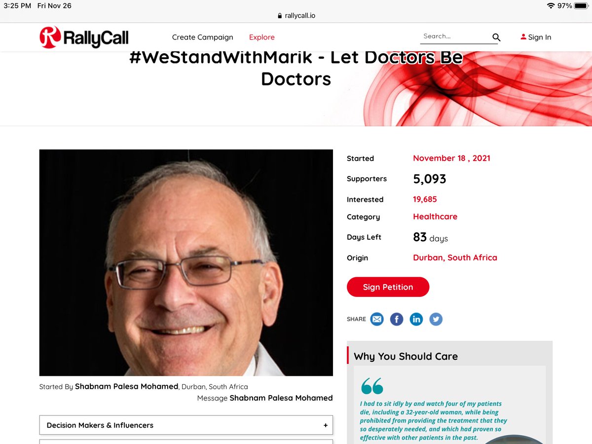 NYBTweet's tweet photo. Let’s get this done right, sign to support petition to reinstate Dr. Marik’s tenure and right to treat his patients based on his research findings: #WeStandWithMarik https://t.co/bbIfwqiWKr