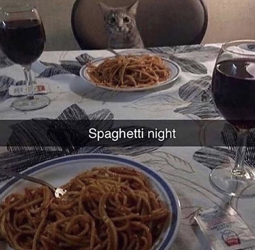_Tommy_Gun's tweet photo. spaghetti night https://t.co/yUooWNjKCy