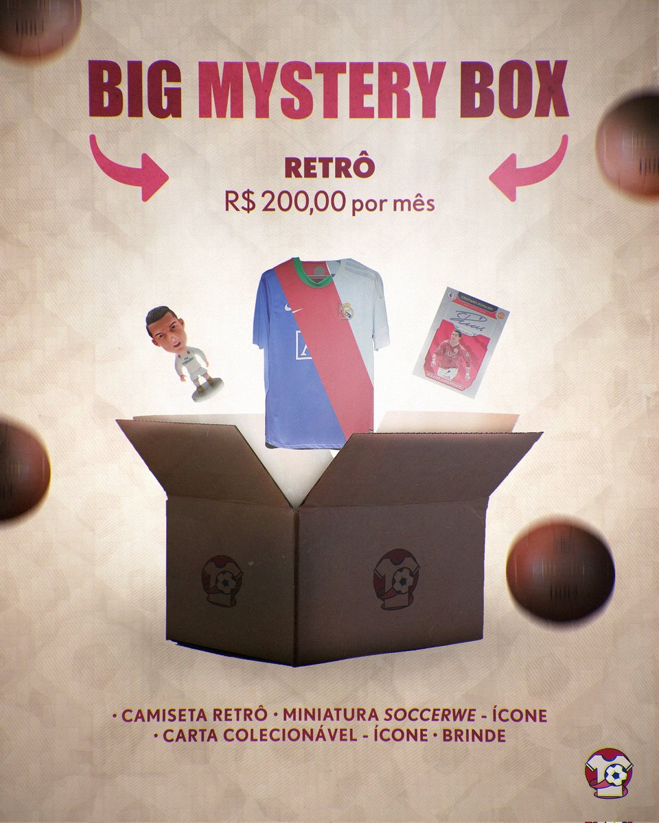Mantosdefut's tweet photo. Garanta ja a sua Big Mystery Box!
O nosso serviço de assinatura mensal que próprio para quem quer aumentar sua coleção de camisas e ainda ter outros itens colecionáveis como cards exclusivos e miniaturas de jogadores!
Escolha entre o plano atual, retrô ou da NBA!
NÃO VAI PERCA! https://t.co/VW2Zrbhbtq