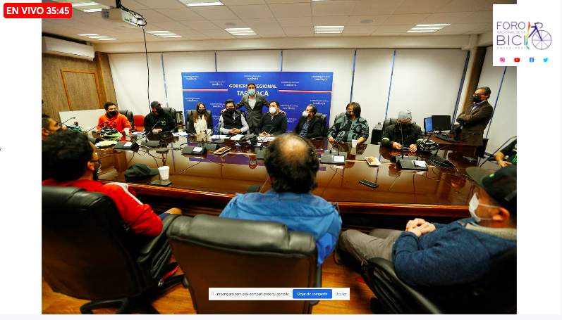 ForoBiciChile21's tweet image. 🔴AHORA #ForoBiciChile2021 | @Mottafrancisco introduce el trabajo realizado por @Gore_Tarapaca en materia de movilidad sostenible junto a la ciudadanía.

Sigue la transmisión EN VIVO a través de Facebook y Youtube: youtube.com/watch?v=8Id0yp…