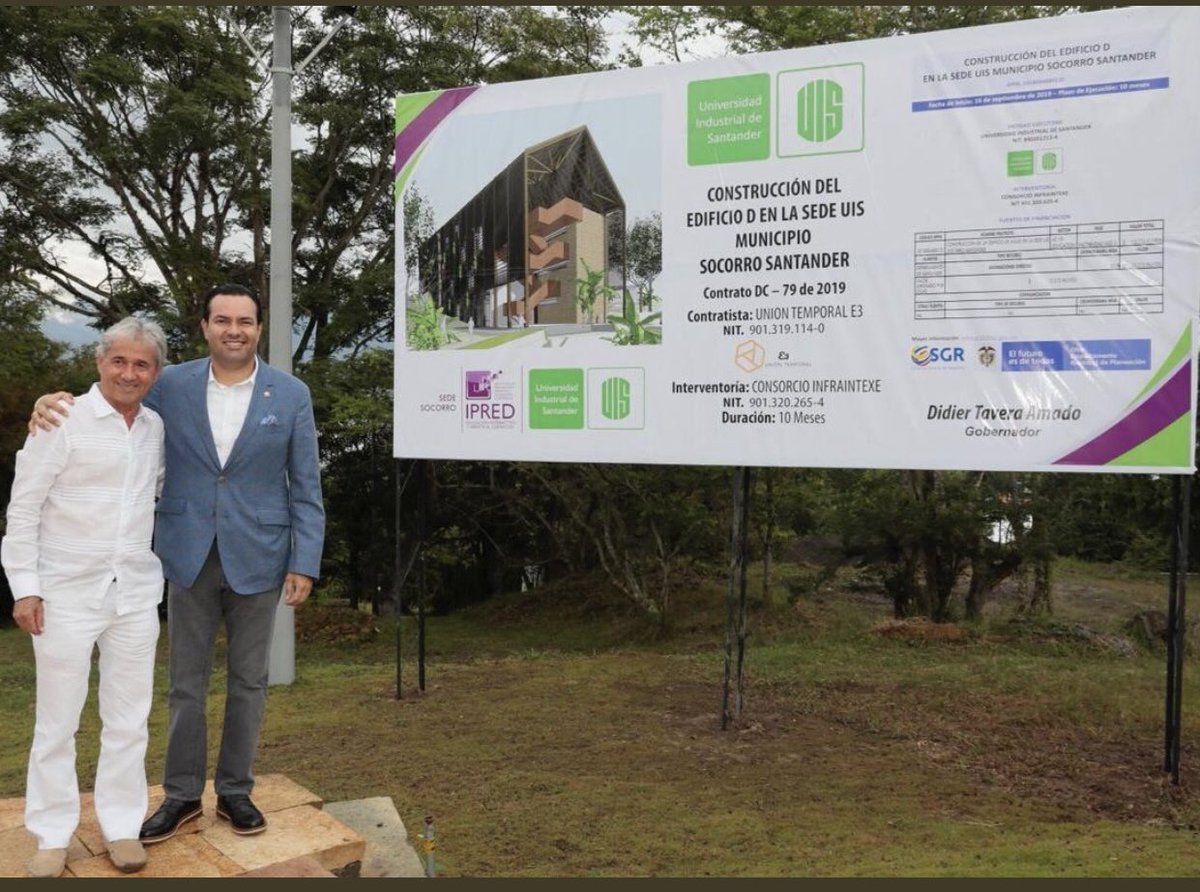 DidierTaveraA's tweet photo. La satisfacción de ver, el deber cumplido. Sede UIS Socorro https://t.co/FuoUBObZ6x