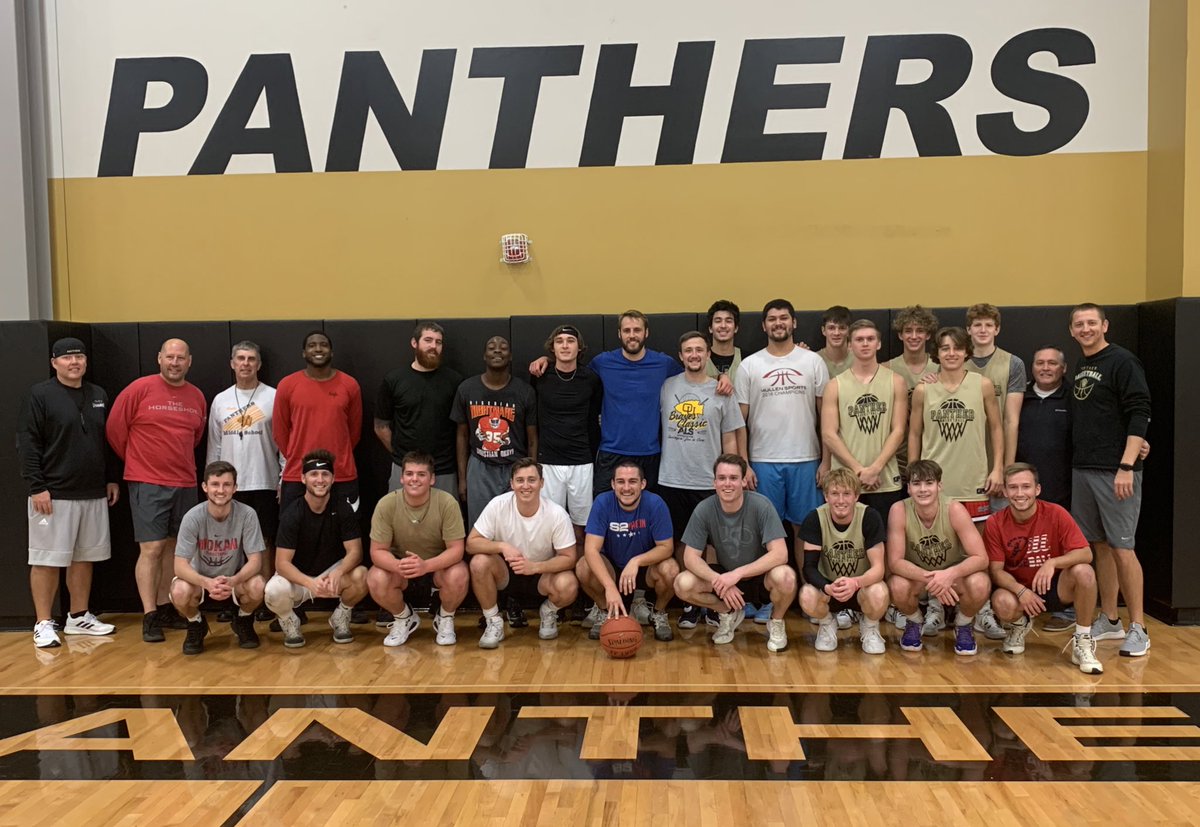 Coach_Oshel's tweet photo. Thank you to all of our Panther Basketball alumni who came out and scrimmaged our boys today! We had a great morning getting up and down the floor! 1 week until the season opener at home! https://t.co/aCwtUIwQTu