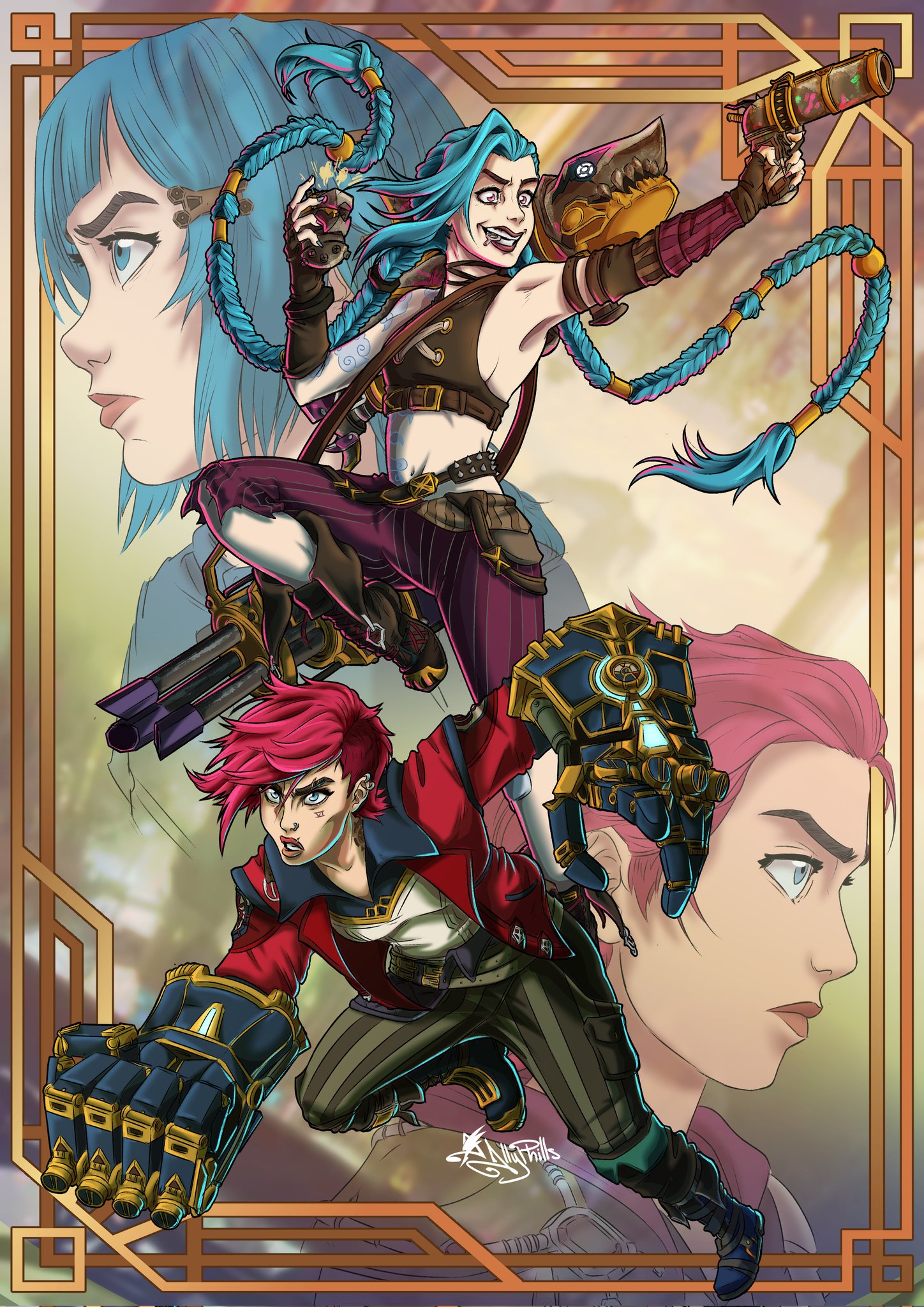 League Of Legends Jinx And Vi Sisters