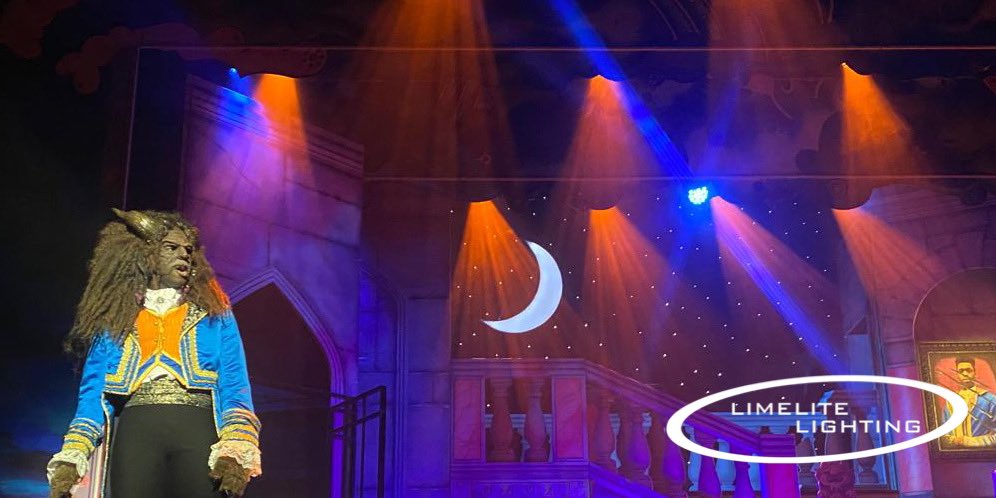 Limeliteltd's tweet photo. Tonight Limelite kick started panto season with the opening night of Beauty and the Beast at @ChelmsTheatres.
#lightingdesign #beautyandthebeast #panto #pantomime #pantoseason #theatre #theatrelighting #theatrelightingdesign #setlights #opening https://t.co/WFVEQwTjXj