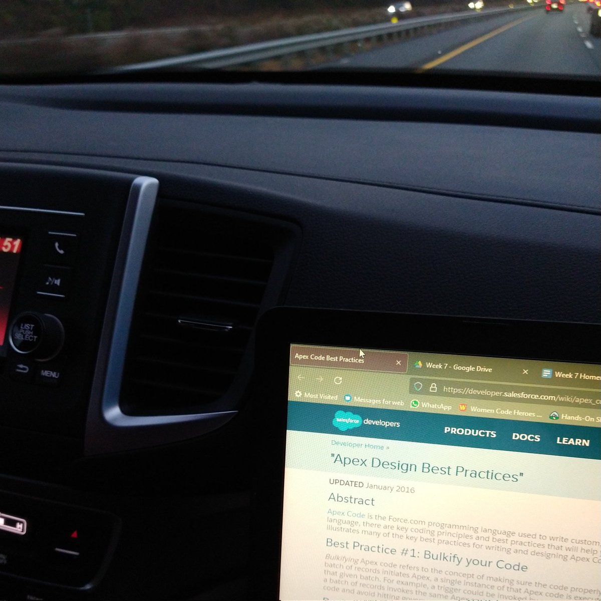 hiddenphysicist's tweet image. When you have two hours left of your return trip home and you hotspot to prep for your next @RADWomenCode class. Hope everyone had a great #Thanksgiving! 
Coding with #SalesforceApex... Love it!