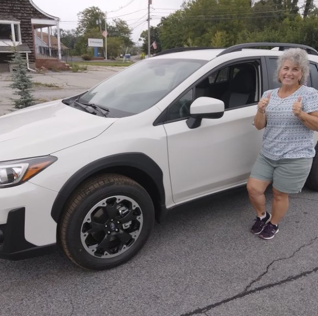 AutoNation's tweet photo. Can we get an OH YEAH for Rita?! She purchased her first new car and got it delivered right to her door. Cheers to her never give up attitude! #OHYEAH #DRVPNK #AutoNationDelivers #StoreToDoor https://t.co/uMTPobMIuQ