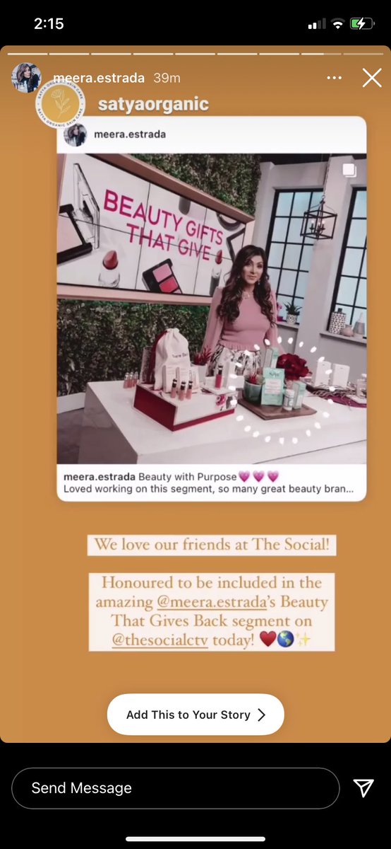 Thrilled to be included on today’s <a href="/TheSocialCTV/">The Social</a> “Beauty that gives back” segment. 😁❤️🥳