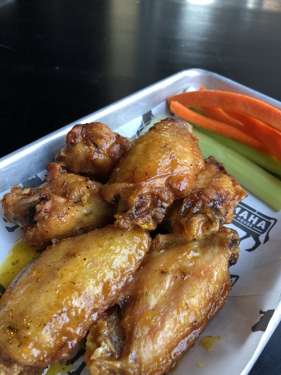 We have wings! Try out our honey mango habanero sauce for something hot!🔥