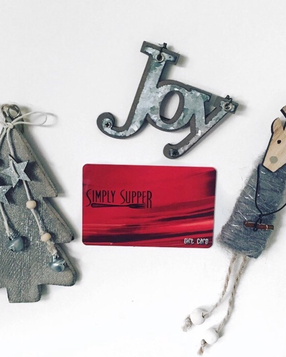 Holiday Gift Giving Made Easy

Simply Supper Gift Cards are always a good idea!

The gift of time. The gift of a simple supper is the perfect idea for anyone on your list.

#SimplySupper #edmonton #yegfood #yeg #yeglife #yeglocal #yegsupportlocal #yegchristmas