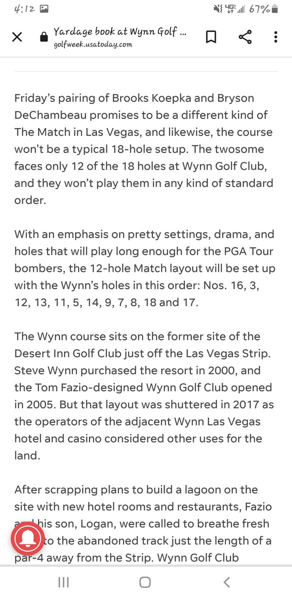 jfisch2_0's tweet photo. @sports_n_sharts @FDSportsbook here's the problem... MULTIPLE articles out there said they were playing all 4 of the par 5s! @FDSportsbook @FanDuel_Support should refund all these bets based on wrong publicized info. Integrity needs to be kept across the industry and this is shady... https://t.co/iydjXSefS5