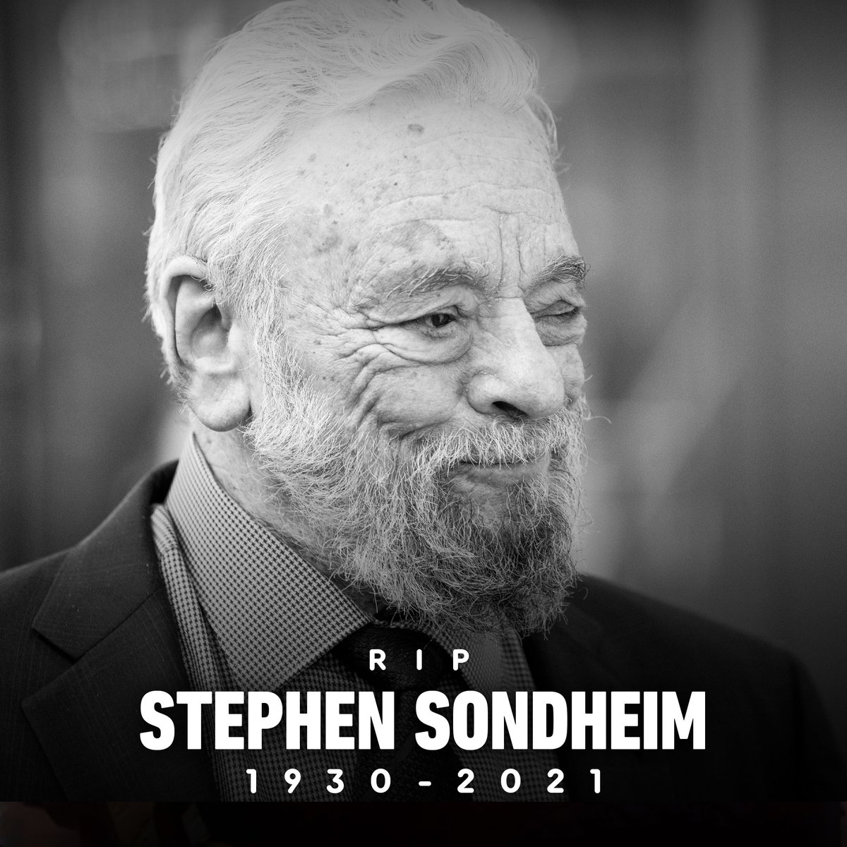 Revolutionary composer and lyricist Stephen Sondheim, whose works include West Side Story, Sweeney Todd, Company, and more, passed away on Friday at the age of 91. RIP.