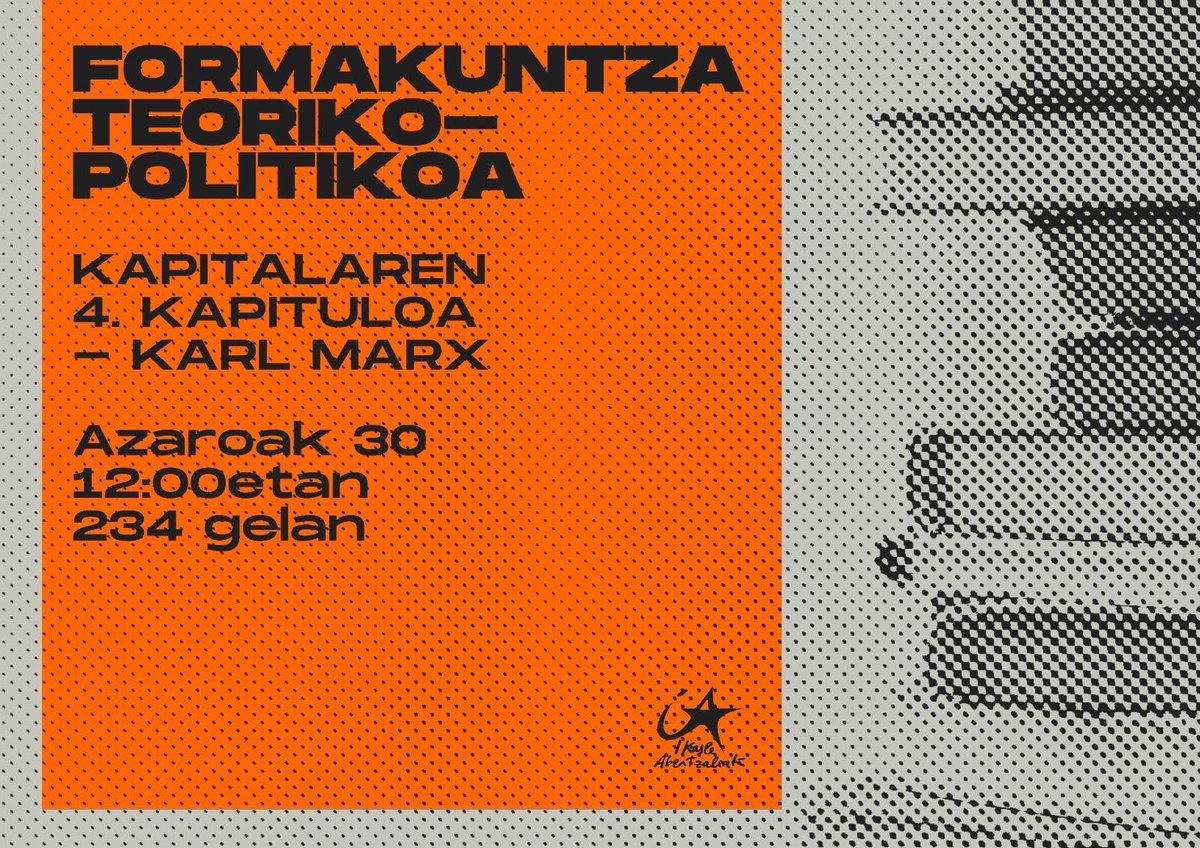 Astearte honetan, azaroaren 30ean, formakuntza mintegia izango dugu.

📄 Kapitalaren 4. kapitulua

⏰12:00etan
📍234. gelan

Animatu!