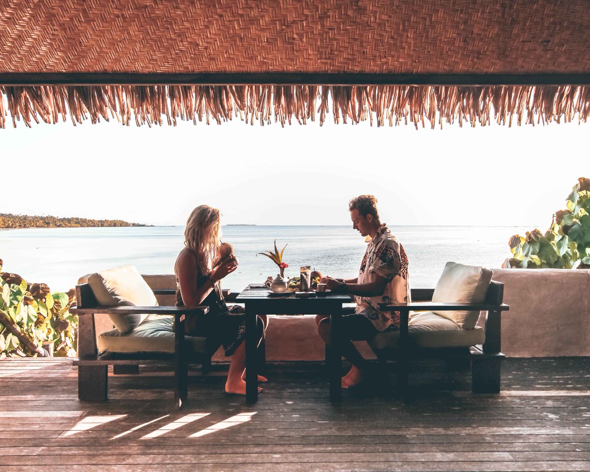 prhotelgroup's tweet photo. Soak in Aitutaki's sun whilst enjoying a sumptuous breakfast in your own private villa! #BreakfastGoals 

📷 @harryvick 

#paradise #cookislands #breakfast #tropical #aitutaki #lovealittleparadise #fivestar #covidfree https://t.co/57A5NLJNz7