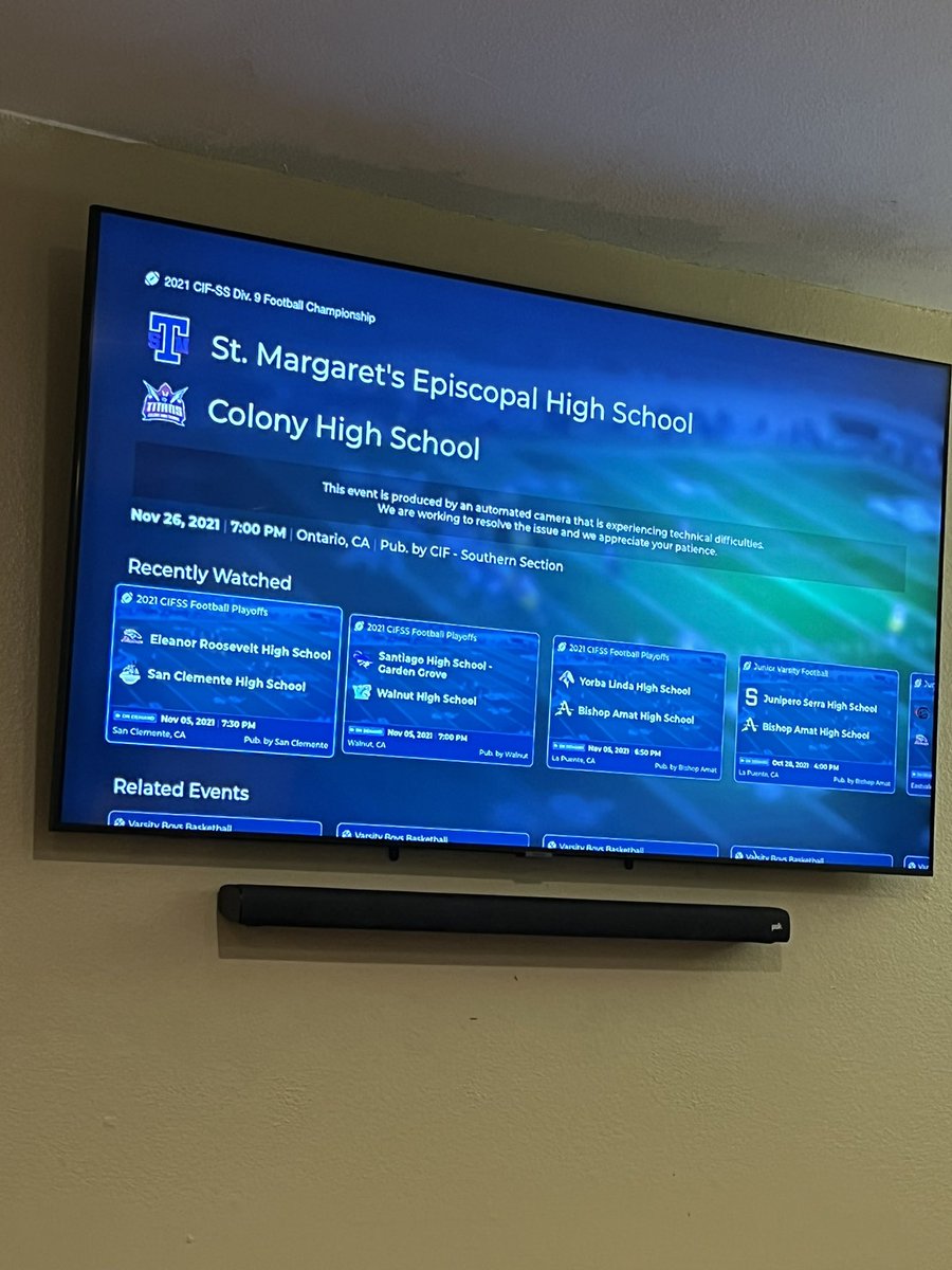 MachSpeedSport1's tweet photo. @NFHSNetwork get it together?!? There is no reason to pay for a service that constantly fails! https://t.co/WXNJbBf8l5