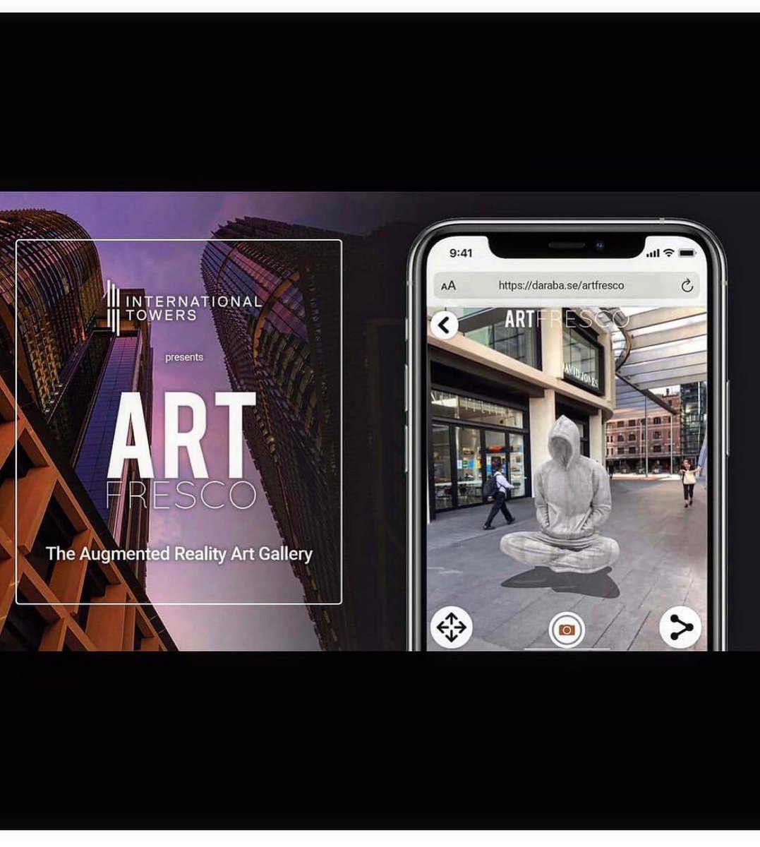 If you’re around Barangaroo today of for the next while, my work The Soloist from 2012 appears as part of Augmented Reality art activations now live @internationaltowers
curated into ARTFRESCO  by Charles Clapshaw, alongside the brilliant Robert Fielding