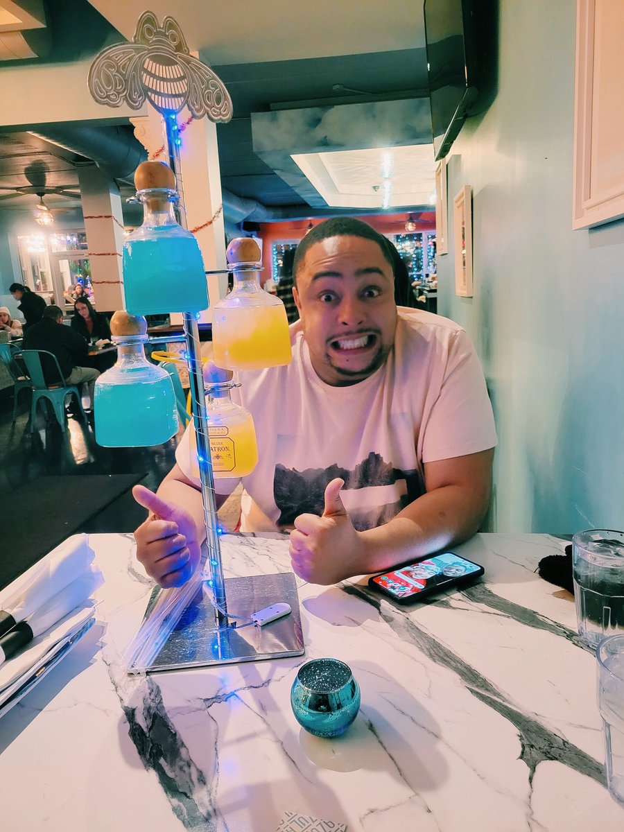 leleb3279's tweet photo. My lil stinker knows how to keep me intrigued #PatronTower #Azul #bdaydrinks @WitDaGlasses https://t.co/hPoyPjkpyC