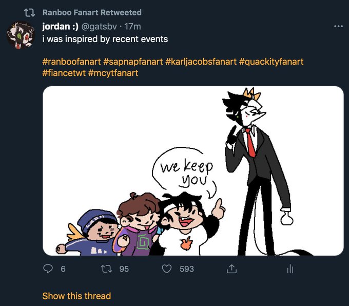 aww this is the moment and tweet that jumpstarted my growth as a fanartist. i will forever be grateful for the ranbooart acc 