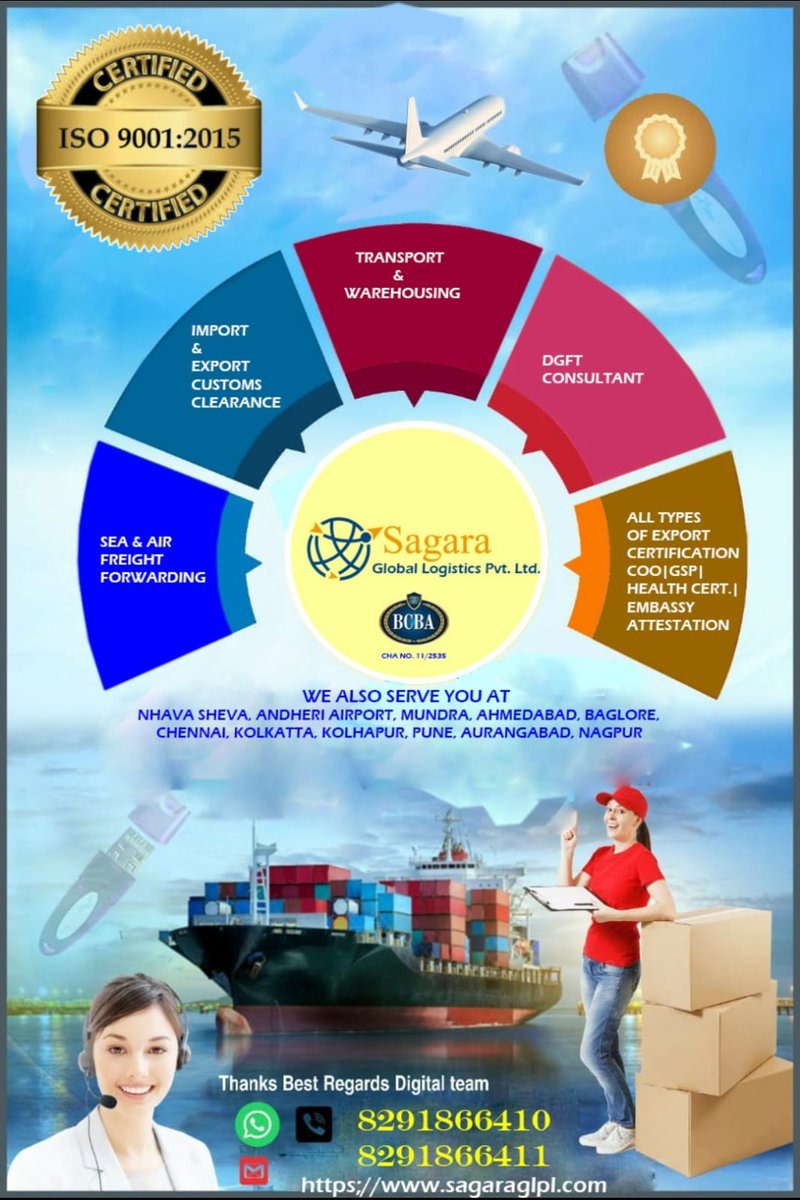 sagaraglobal's tweet photo. #sagaragloballogistics #sagara #sglpl
#customclearance #freightforwarding #export #import #DGFT #JNPT #nhavasheva 

https://t.co/24NTjFwT1X https://t.co/xa9gsehafQ