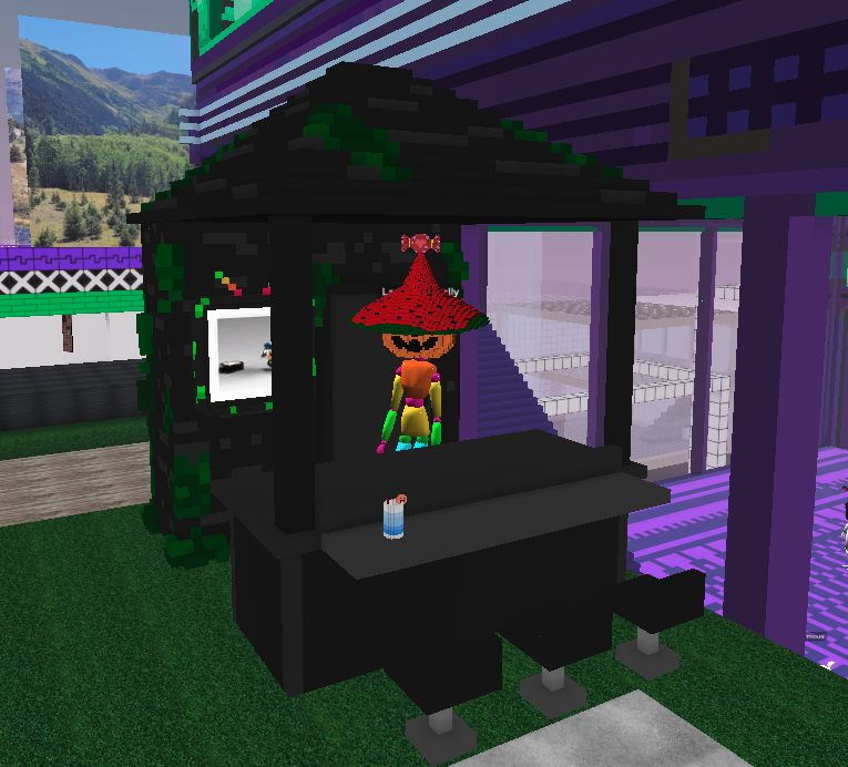 LaughAndBelly's tweet photo. Built an outdoor bar! If you want me to put your drink here, airdrop it to me :D

The first drink on the list is @bitpixi 's. https://t.co/5gw6Zu8vDu