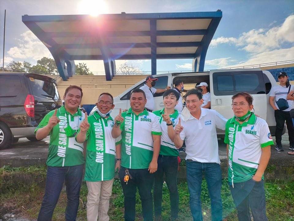 jopetsison2022's tweet photo. Magandang Umaga San Pablo City! 

Tuloy-tuloy po ang listening tour ng Aksyon Demokratiko! 

#IskoWillLead #AksyonDemokratiko #sisonofservice #sisonsasenado #IskoWillLead #IskoDocWillie2022 https://t.co/N8XlOi27Gp