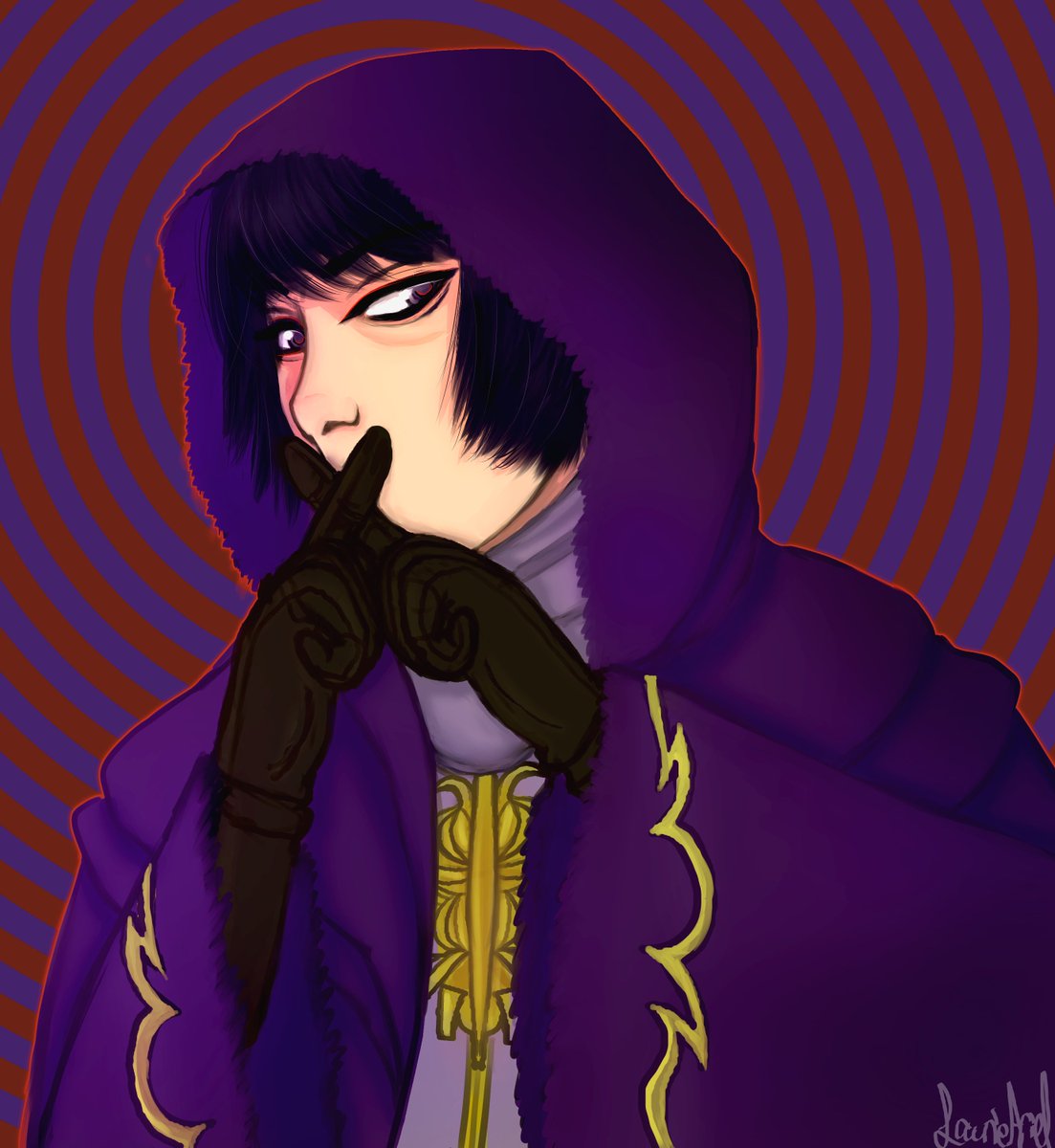 LaurieAriel's tweet photo. first piece on my new tablet...and of course it's this clown #ffxiv #fandaniel https://t.co/26C6b8mVzu