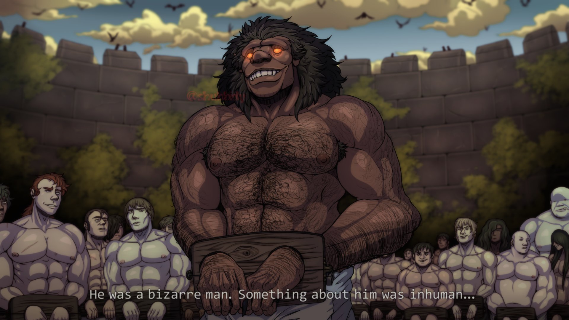 🥧 Horner's kitten 🥧 on X: "Finally finished this Wyald redraw thing and  it looks like a (fake) anime screenshot of if he got adapted. Lol Barbo in  the back #Berserk #anime