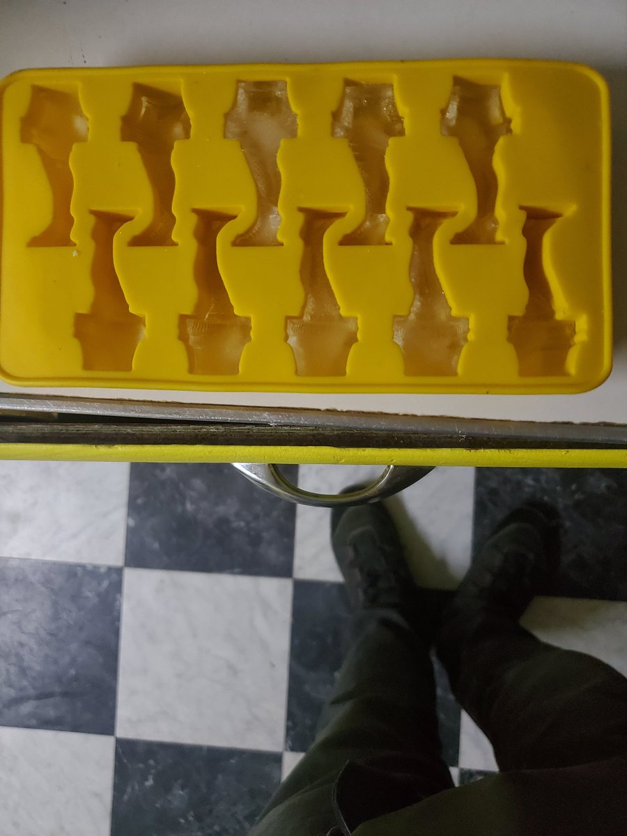 stillfknhere's tweet photo. This belongs to the people I am housesitting for. I was shocked it made ice mainly because I thought all the awesome would have kept it too hot! The friggin leg lamp?! In ice tray form! https://t.co/Ucrd2851VT