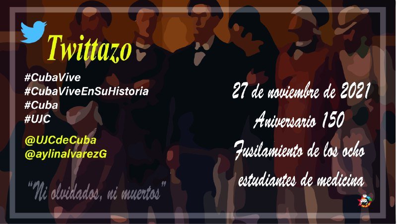 anamarianpp's tweet photo. #Cuba🇨🇺 Este 27 de noviembre: La historia Patria nos convoca.
#CubaVive #CubaViveEnSuHistoria https://t.co/ANXAMkQrkq