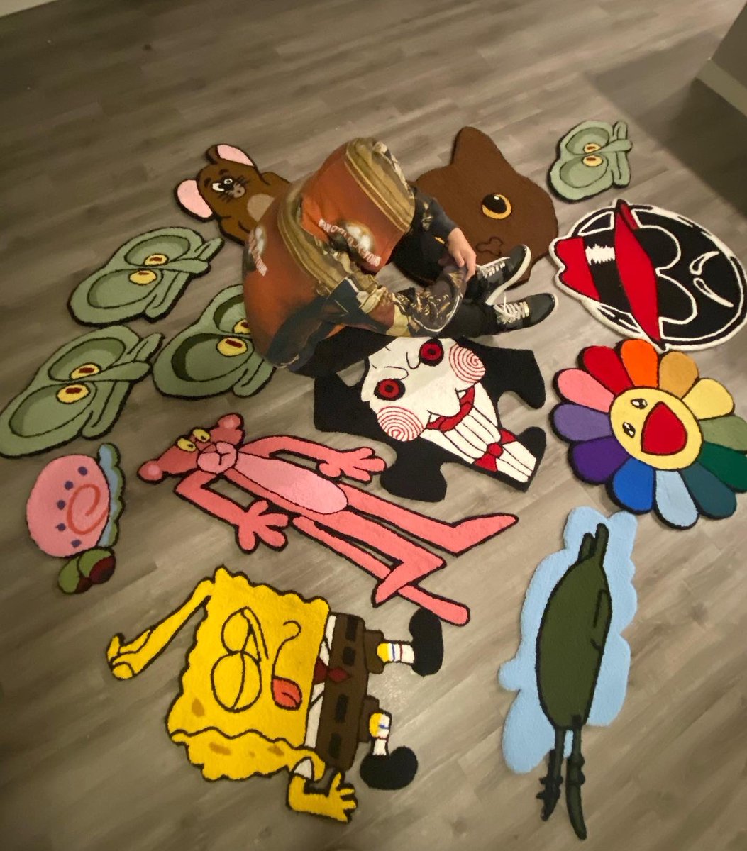 Made some cool rugs 🥶a simple retweet can get you a free one 🌚🙏🏼