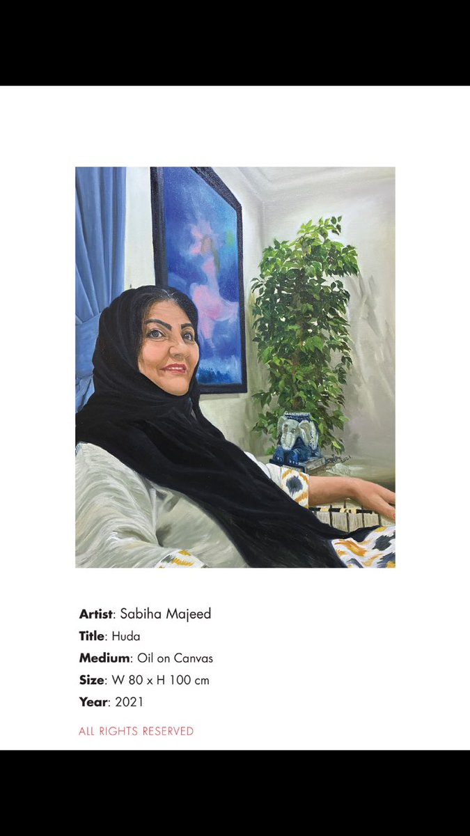 SabihaMajeed's tweet photo. @diaazizdia #artwork #art #diaazizprize 
#portrait #artist #artwork #oilpainting #womenartists #womenartiststoknow #mocksa 
#artriyadh #artarabia #contemporarypainting #saudiwoman #portraitgallery #portraitsociety #worldartist https://t.co/7CuYxiJoyk
