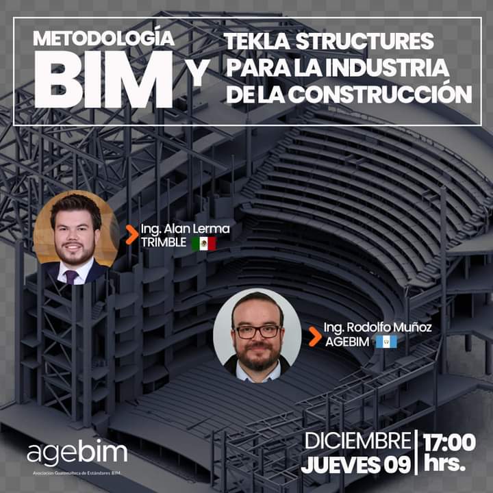agebimgt's tweet photo. WEBINAR. METODOLOGÍA BIM Y TEKLA STRUCTURES PARA EL SECTOR DE LA CONSTRUCCIÓN
.
¡Regístrate Ya!
.
Jueves 09 de diciembre
17:00hrs.
Regístrate aquí: https://t.co/nYceGLasMk 
(Evento gratuito)
.
¡No te lo puedes perder!
.
#BIM #bimplanning #Construcción #bimmerlife #guatemala https://t.co/VRClDqocmo