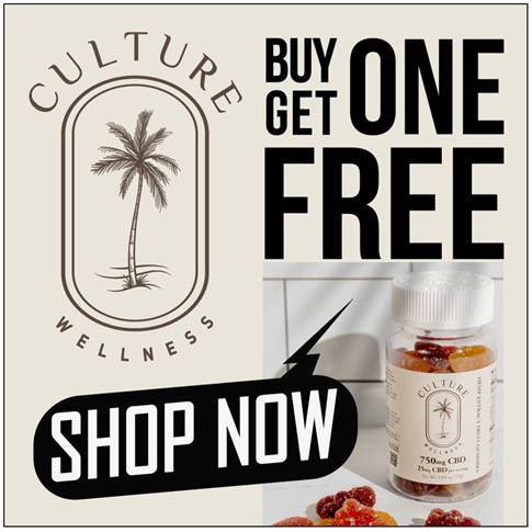 Shop our Top Selling CBD products today! Buy one item and get one for FREE! This is the perfect chance to stock up or grab the gift of CBD for a loved one. Take advantage while the BOGO sale is still here!  Culture-Wellness.com 🥳