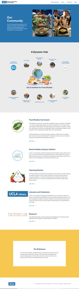 expertowps's tweet photo. Sitio web realizado para la Universidad de California en Los Ángeles.

CLIENTE: UCLA
PROYECTO: UCLA Institute for Food Studies
URL: No disponible

#walterRodriguez #Website #webdesign #developer #WordPress #WordPressDesign https://t.co/xH13uLu3XQ
