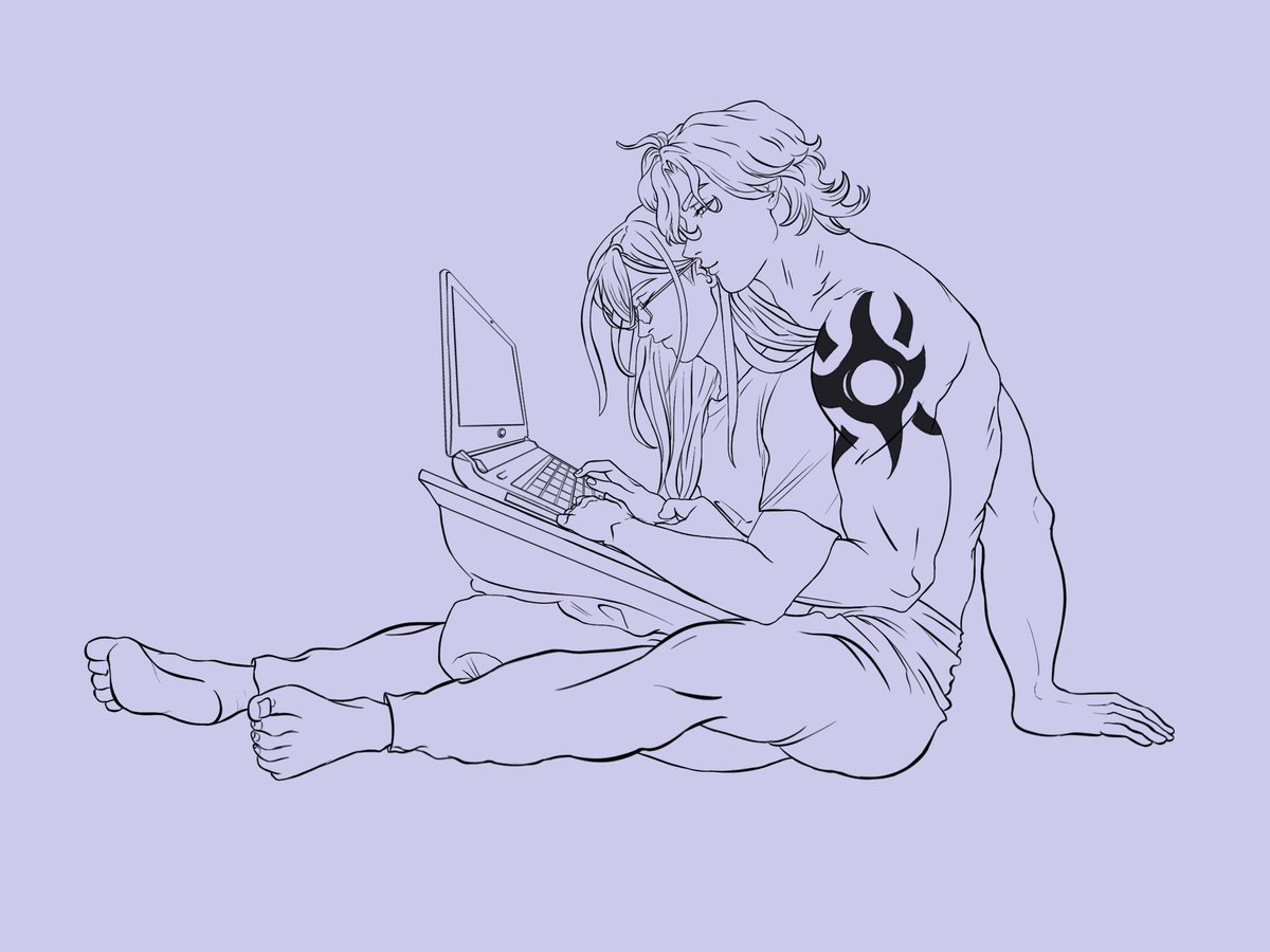 simpdrawings's tweet photo. 😴😚💻 

#matchablossom #sk8theinfinity #エスケーエイト https://t.co/x6fftxDusO