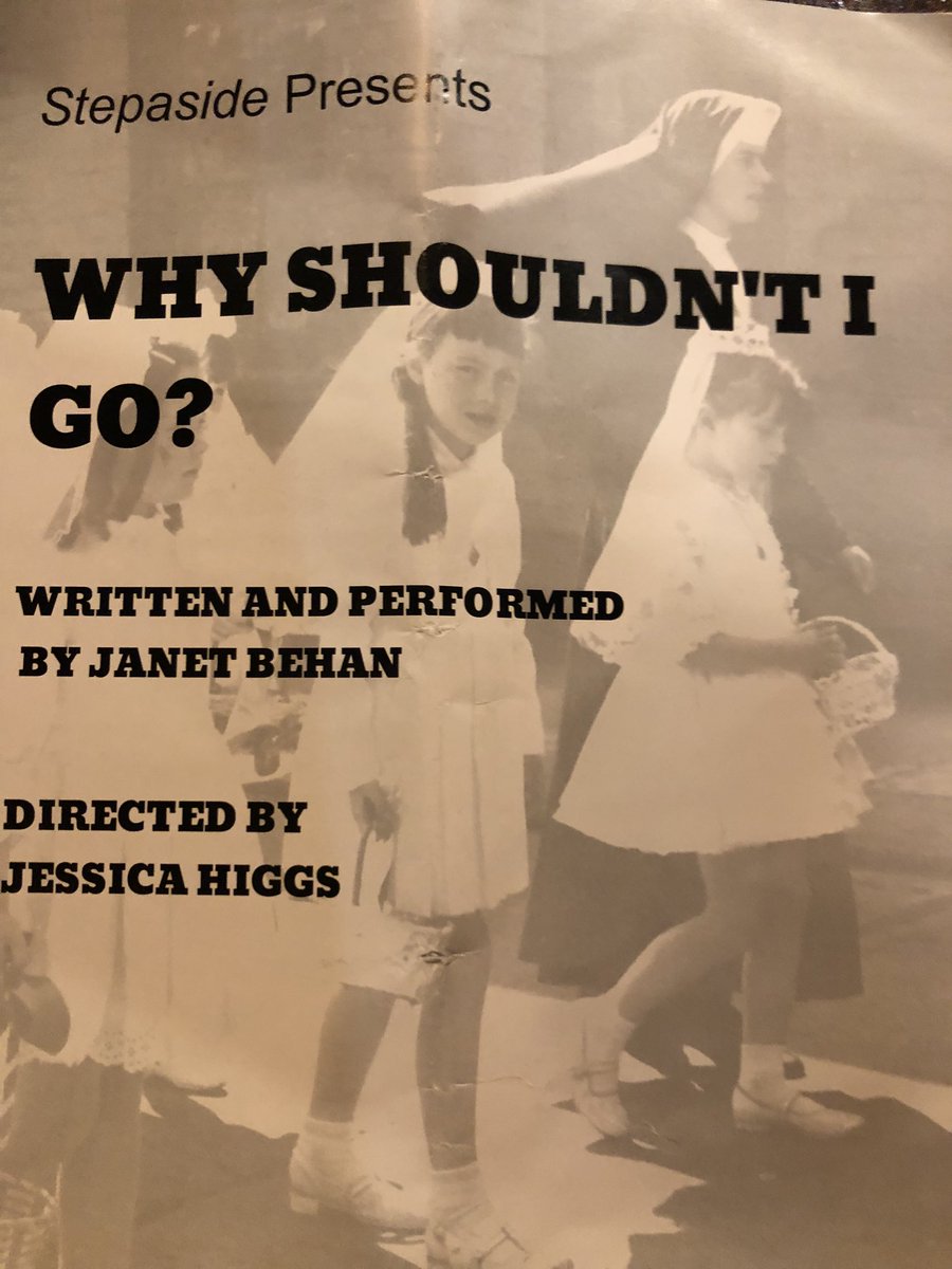 NickHennegan's tweet photo. Well this was rather good - at the Irish Cultural Centre with Janet  Thinking of Glenn and  Susie  And in the bar afterwards they sang ‘The Old Triangle’! We should do more with this script. https://t.co/pA9QDj5BBn
