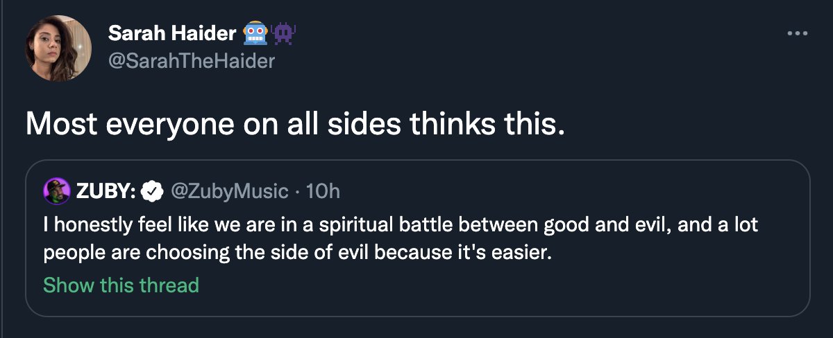 waitbutwhy's tweet photo. I'd put it like this: There's an eternal battle between the higher &amp; lower parts of human nature. The battle takes place within each of us and on a larger scale within our communities and societies.

Our lower selves like to team up, which yields tribalism and dehumanization. 1/2 https://t.co/g9CVlZWReA