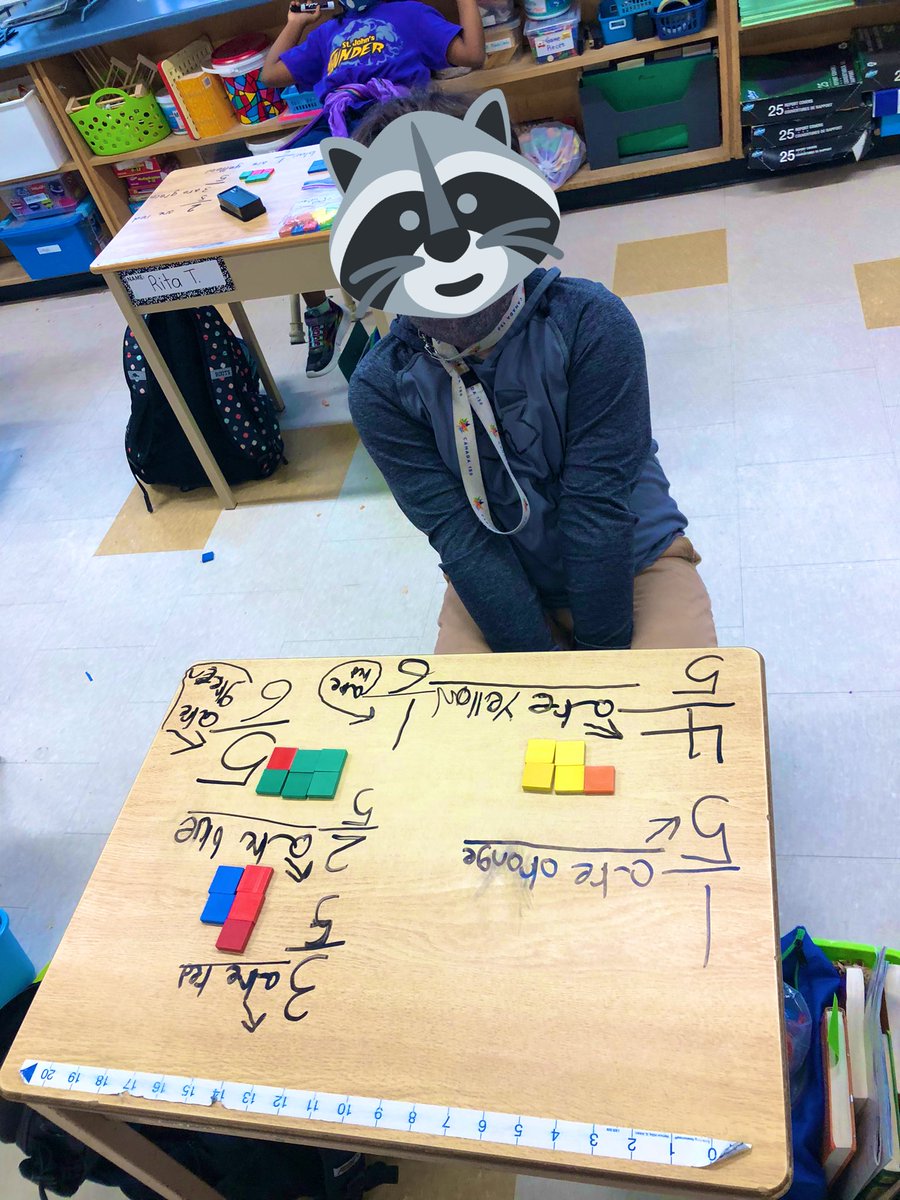 OLOLChids's tweet image. The wheels are turning as students build their fractional reasoning. Today we learned about standard notation and fractions of an area. I LOVE seeing new learning sweep across the classroom.   @OLOLFlames #fractionsarecool