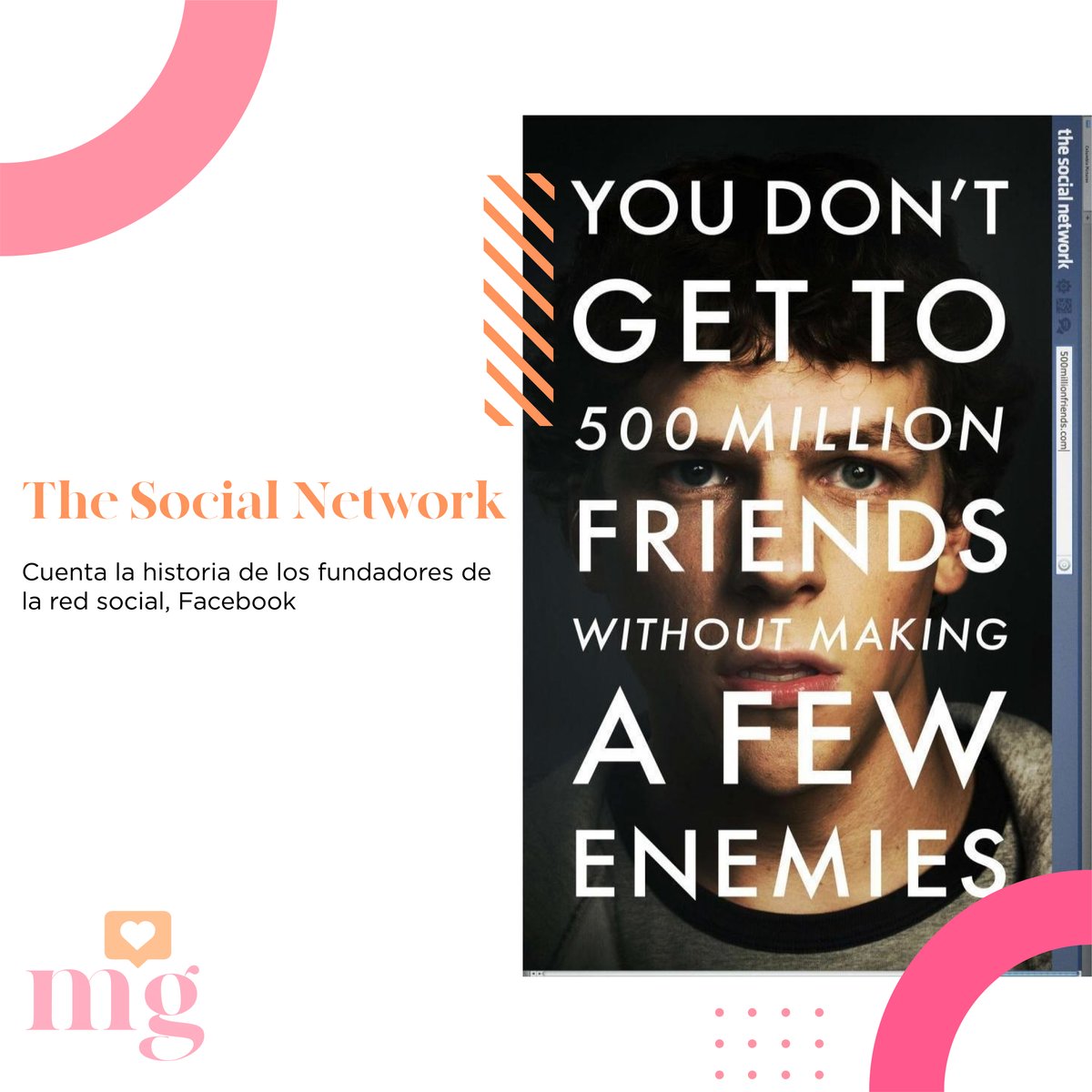 mgdigital_mx's tweet photo. Es importante recordar que muchas compañías empezaron igual que todos los demás: con una idea. Esta película ayuda recordar que con arduo trabajo y consistencia se puede llegar al nivel de una empresa global tal como facebook, la clave es seguir trabajando duro. https://t.co/kZWCXbhdsO