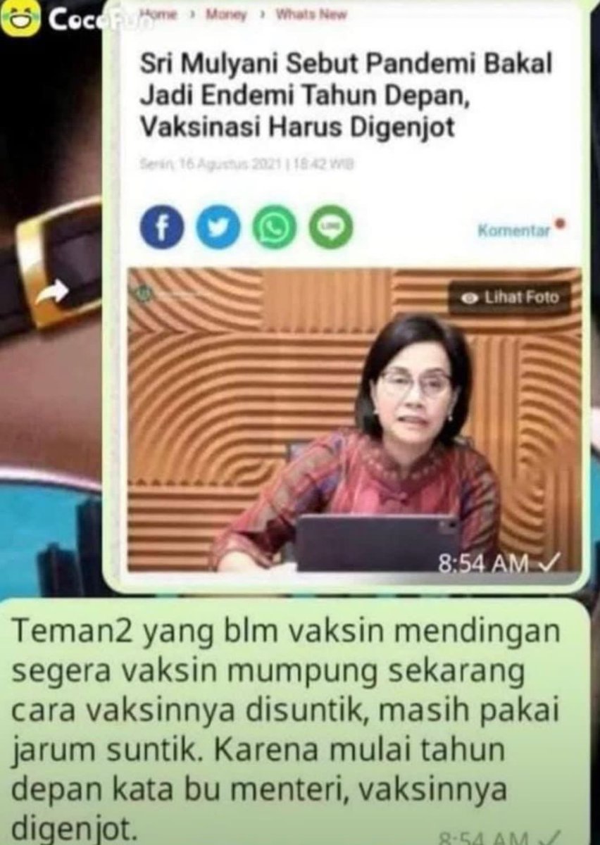Tetap jaga prokes, dan ayo vaksin! Jaga kesehatan terus ya kawan2..